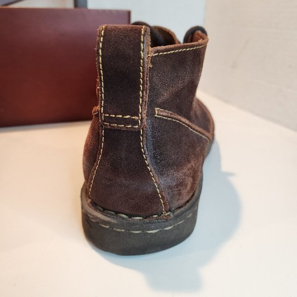 MEN'S Sz. 10 Born Genuine Suede McNeil Collection Lace-Up Chukka Dark Brown - Picture 4 of 9